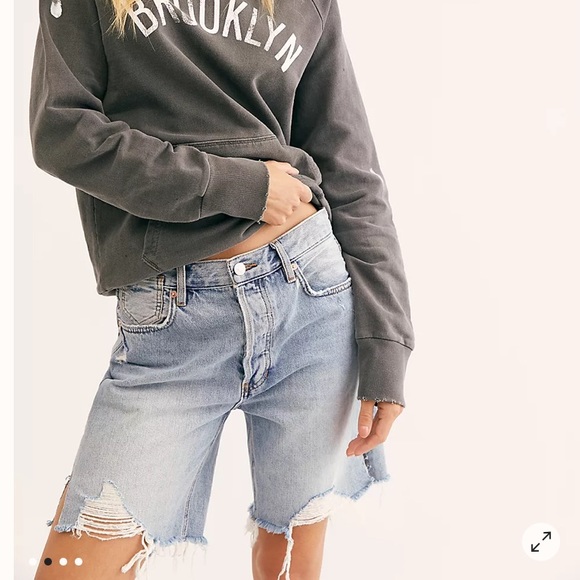 Free People Sequoia High Rise Jean Shorts